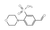 3-(METHYLSULFONYL)-4-MORPHOLINOBENZALDEHYDE structure