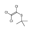 2-methyl-2-(1,2,2-trichloroethenylsulfanyl)propane结构式