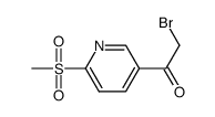 2-bromo-1-[6-(methylsulfonyl)pyridin-3-yl]ethanone structure