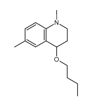 4-butoxy-1,6-dimethyl-1,2,3,4-tetrahydroquinoline结构式