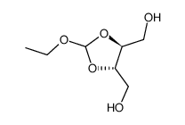 ((4S,5S)-2-ethoxy-1,3-dioxolane-4,5-diyl)dimethanol结构式