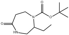 tert-Butyl 2-ethyl-5-oxo-1,4-diazepane-1-carboxylate Structure