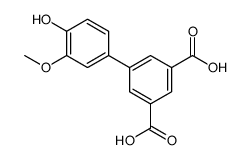 5-(4-hydroxy-3-methoxyphenyl)benzene-1,3-dicarboxylic acid Structure