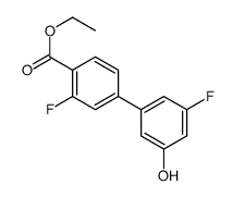 ethyl 2-fluoro-4-(3-fluoro-5-hydroxyphenyl)benzoate结构式