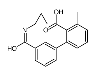 2-[3-(cyclopropylcarbamoyl)phenyl]-6-methylbenzoic acid Structure