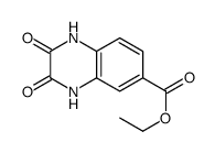 Ethyl 2,3-dioxo-1,2,3,4-tetrahydroquinoxaline-6-carboxylate结构式