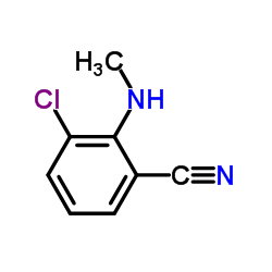 3-Chloro-2-(methylamino)benzonitrile Structure