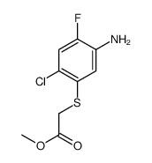 methyl 2-(5-amino-2-chloro-4-fluorophenyl)sulfanylacetate Structure