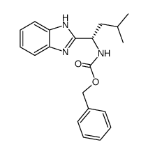 benzyl (S)-(1-(1H-benzo[d]imidazol-2-yl)-3-methylbutyl)carbamate结构式