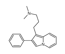 N,N-dimethyl-3-(2-phenylindolizin-1-yl)propan-1-amine Structure