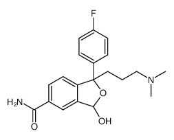 1-(3-dimethylaminopropyl)-1-(4-fluorophenyl)-3hydroxy-1,3-dihydroisobenzofuran-5-carboxylic acid amide结构式