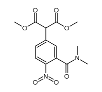 dimethyl [3-(dimethylcarbamoyl)-4-nitrophenyl]malonate Structure