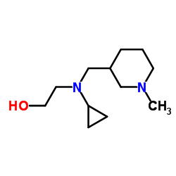 2-{Cyclopropyl[(1-methyl-3-piperidinyl)methyl]amino}ethanol Structure