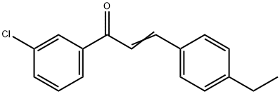 (2E)-1-(3-chlorophenyl)-3-(4-ethylphenyl)prop-2-en-1-one picture