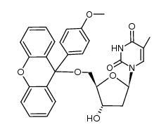 5'-O-[9-(4-Methoxyphenyl)xanthen-9-yl]thymidine Structure