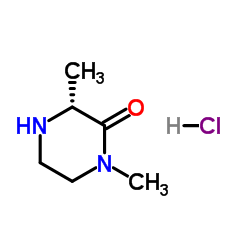 (R)-1,3-Dimethylpiperazin-2-one hydrochloride structure