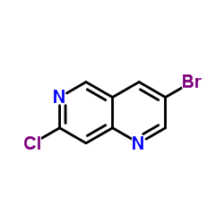 3-Bromo-7-chloro-1,6-naphthyridine Structure