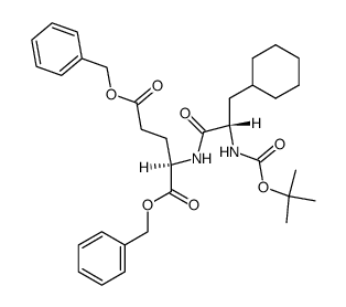 Boc-Cha-D-Glu(Bzl)-OBzl Structure