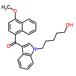 JWH 081 N-(5-hydroxypentyl) metabolite结构式