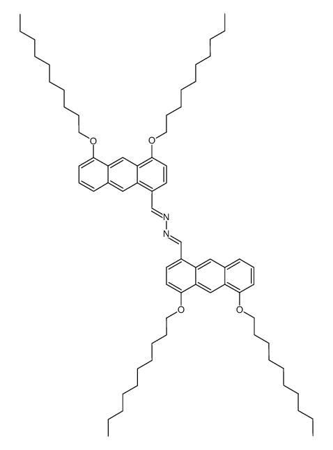 1,8-di-n-decyloxy-4-anthraldazine Structure