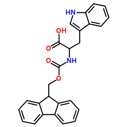 N-[(9H-Fluoren-9-ylmethoxy)carbonyl]tryptophan结构式