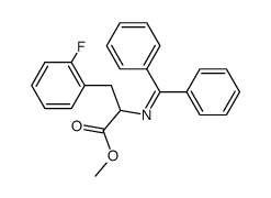 methyl 2-((diphenylmethylene)amino)-3-(2-fluorophenyl)propanoate结构式