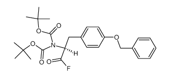 (BOC)2Tyr(Bn)-F Structure