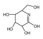 (3R,4R,5S,6S)-3,4,5-trihydroxy-6-(hydroxymethyl)piperidin-2-one Structure