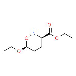 2H-1,2-Oxazine-3-carboxylicacid,6-ethoxytetrahydro-,ethylester,(3R,6S)-rel-(9CI) structure