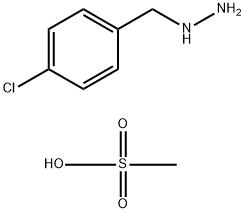 (4-chlorobenzyl)hydrazine methanesulfonate结构式