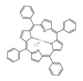 间-四苯基卟啉氯化铁(III)结构式