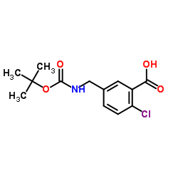 5-(((叔丁氧基羰基)氨基)甲基)-2-氯苯甲酸图片