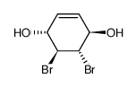 (+)-(1R,2S,3S,4R)-2,3-dibromocyclohex-5-ene-1,4-diol Structure