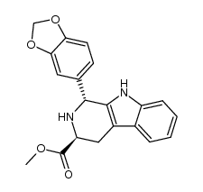 (1R,3S)-1,2,3,4-四氢-1-(3,4-亚甲二氧基苯基)-9H-吡啶并[3,4-B]吲哚-3-羧酸甲酯盐酸盐他达那非杂质图片