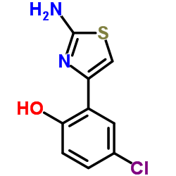 2-(2-Amino-1,3-thiazol-4-yl)-4-chlorophenol structure