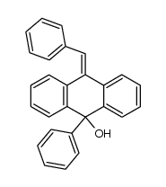 9-benzylidene-10-phenyl-10-hydroxy-9,10-dihydroanthracene Structure