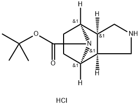 tert-butyl rac-(1R,2S,6R,7S)-4,10-diazatricyclo[5.2.1.0~2,6~]decane-10-carboxylate hydrochloride Structure