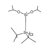 [(diisopropoxy)methylsilyl]methyl-di-t-butylchlorostannane Structure