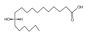 (S)-12-hydroxyoctadecanoic acid structure