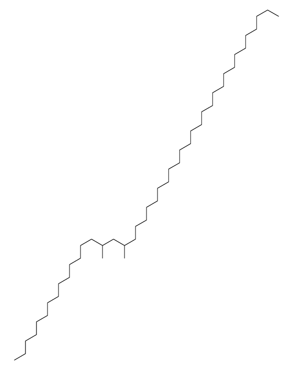 15,17-Dimethyltritetracontane Structure