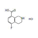 5-Fluoro-1,2,3,4-tetrahydroisoquinoline-8-carboxylic Acid Hydrochloride Structure