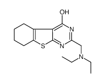 2-(diethylaminomethyl)-5,6,7,8-tetrahydro-3H-[1]benzothiolo[2,3-d]pyrimidin-4-one Structure