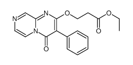 ethyl 3-(4-oxo-3-phenylpyrazino[1,2-a]pyrimidin-2-yl)oxypropanoate结构式