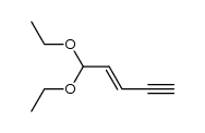 (E)-5,5-diethoxypent-3-en-1-yne结构式