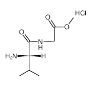 (+)-(S)-valylglycine methyl ester hydrochloride Structure