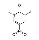 3-Iodo-1-methyl-5-nitro-2(1H)-pyridinone Structure