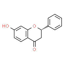 (-)-7-Hydroxyflavanone structure