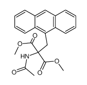 (Anthracenyl-(9)-methyl)-acetamino-malonsaeure-dimethylester结构式