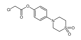 [4-(1,1-dioxo-1,4-thiazinan-4-yl)phenyl] 2-chloroacetate Structure