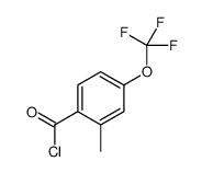 2-Methyl-4-(trifluoromethoxy)benzoyl chloride Structure